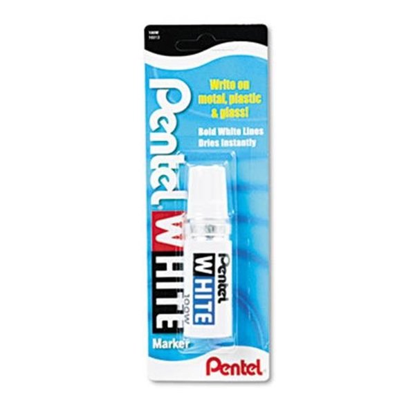 Pentel Pentel 100W Permanent Marker  Broad Tip  White 100W